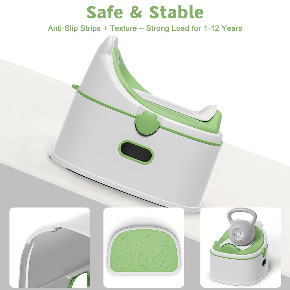 Himold bear-themed potty makes potty time fun and engaging for toddlers.