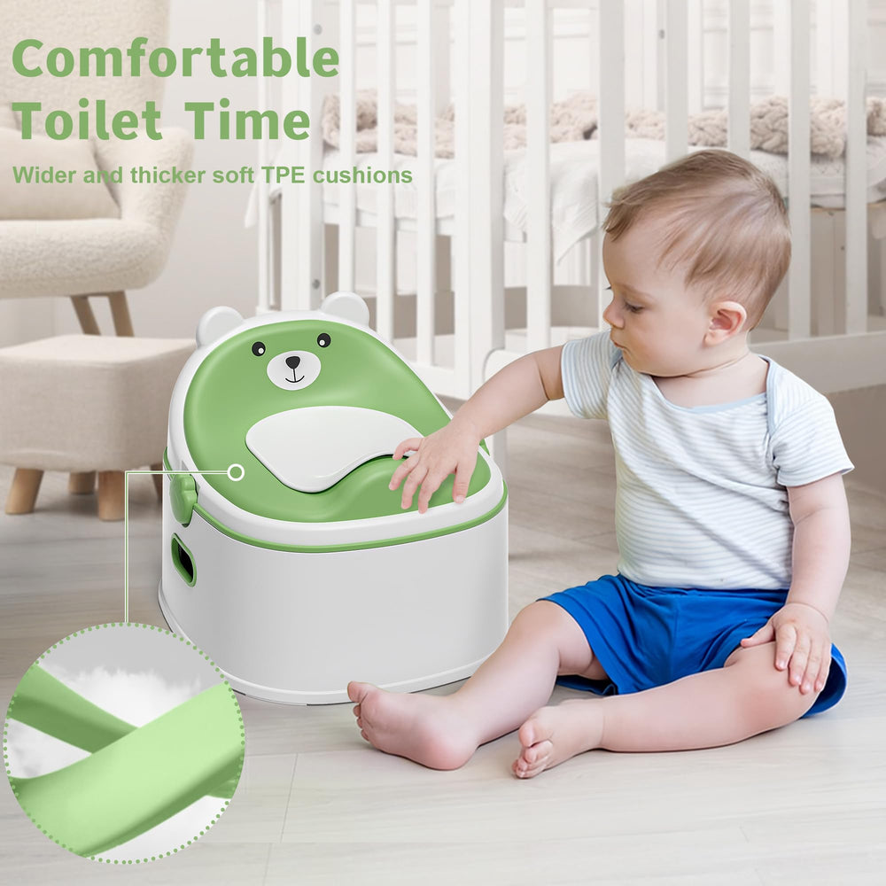 Himold splash guard prevents spills during potty use for both boys and girls.