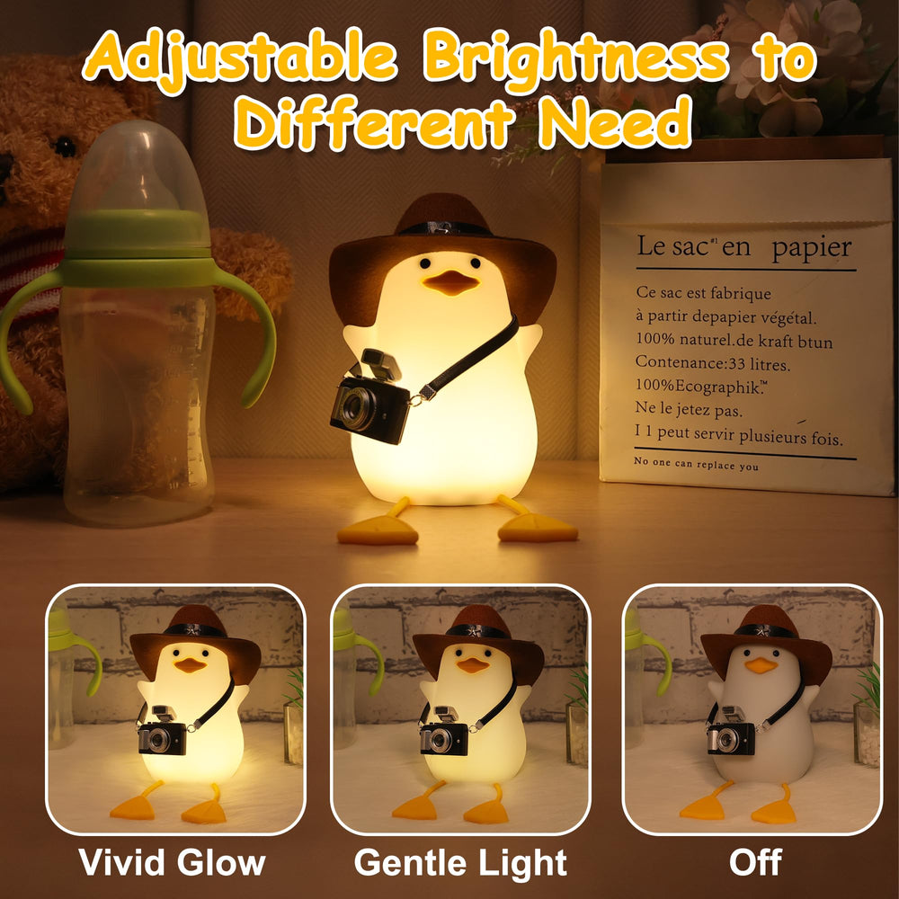 Hinittey Cowboy Duck Night Light dimmer for adjustable brightness