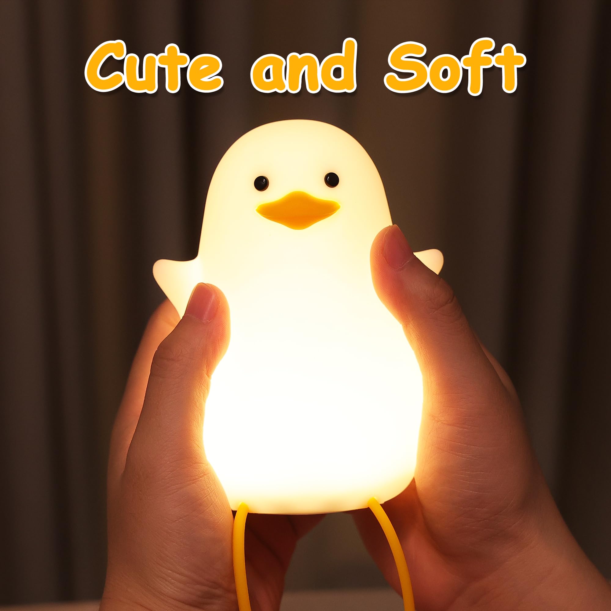 Hinittey Cowboy Duck Night Light with 20-minute timer function