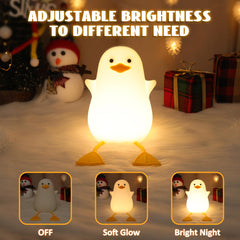 Hinittey duck night light doubles as a phone stand
