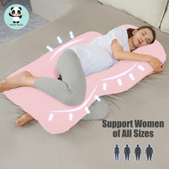 HIPHOP PANDA 57-inch pillow dimensions cradle the body for varied sleeping positions.