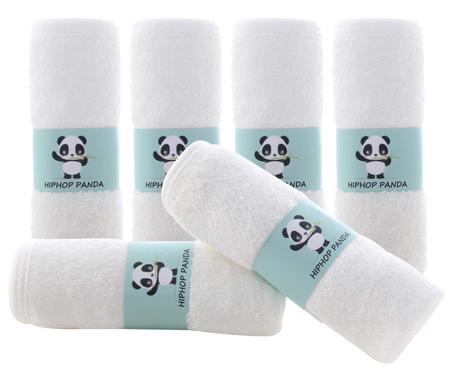 HIPHOP PANDA two-layer washcloth for bath time, ultra-absorbent and gentle on skin.