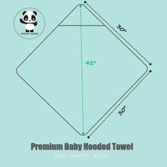 HIPHOP PANDA towel with bear ears for cozy post-bath snuggles