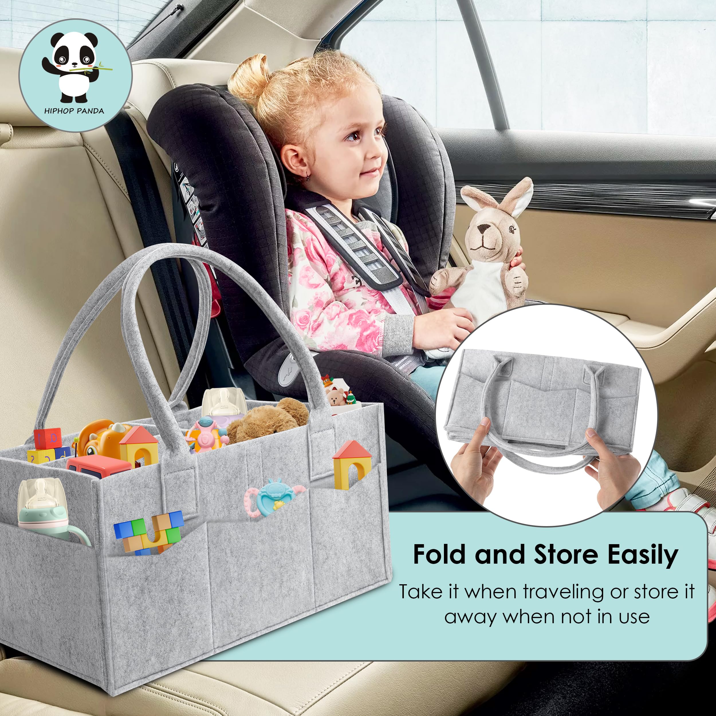 HIPHOP PANDA two-pack is ideal for car trips and on-the-go diaper care.