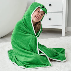 HIPHOP PANDA double-layer towel—2x thicker and fast-drying for busy bath times