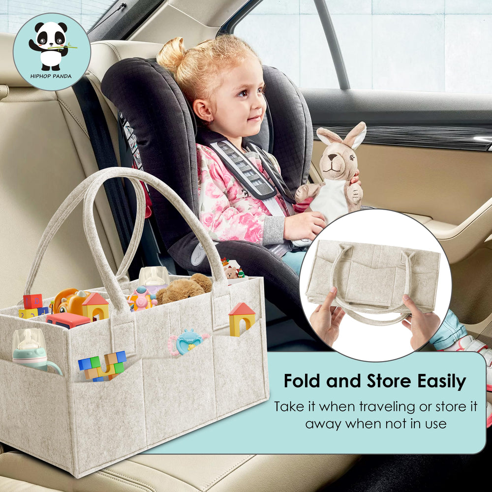 HIPHOP PANDA dual-color design complements modern nursery decor.