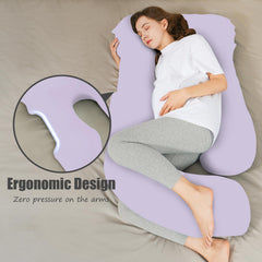 HIPHOP PANDA full-body maternity pillow for comfortable alignment during sleep.