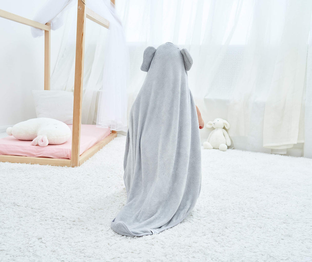 HIPHOP PANDA grey elephant design adds playful bath time whimsy