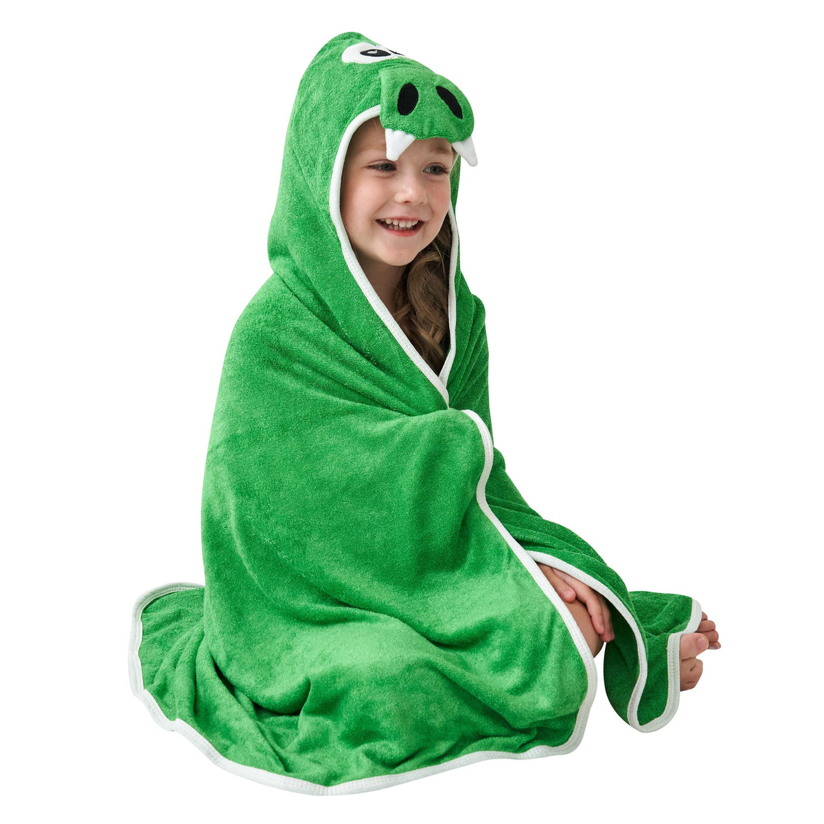 HIPHOP PANDA hooded towel with bear ears for newborns—soft, cozy, quick moisture wick