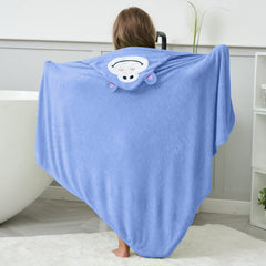 Hooded towel in thirty-by-thirty inch size for babies and toddlers