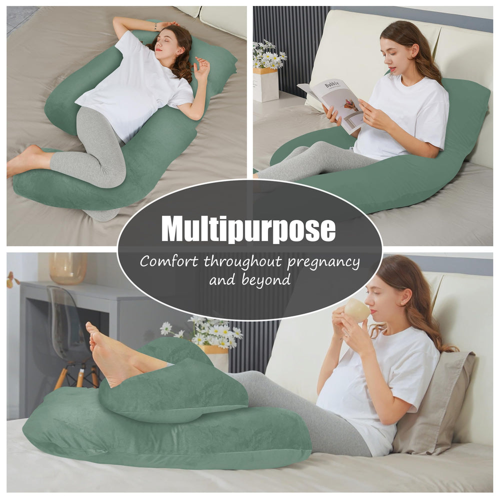 57-inch HIPHOP PANDA pillow fits most beds without crowding.
