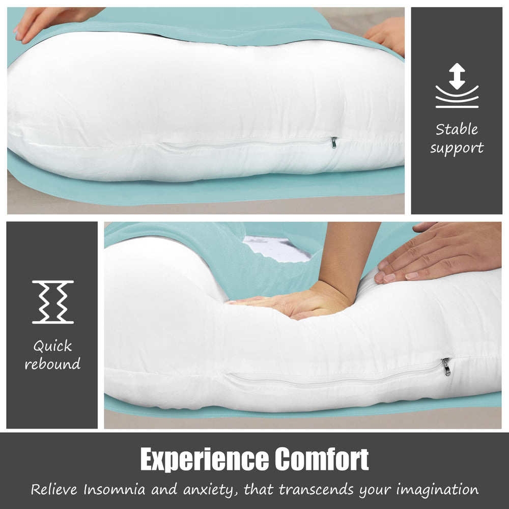 HIPHOP PANDA multi-use pillow supports nursing, reading, and lounging.