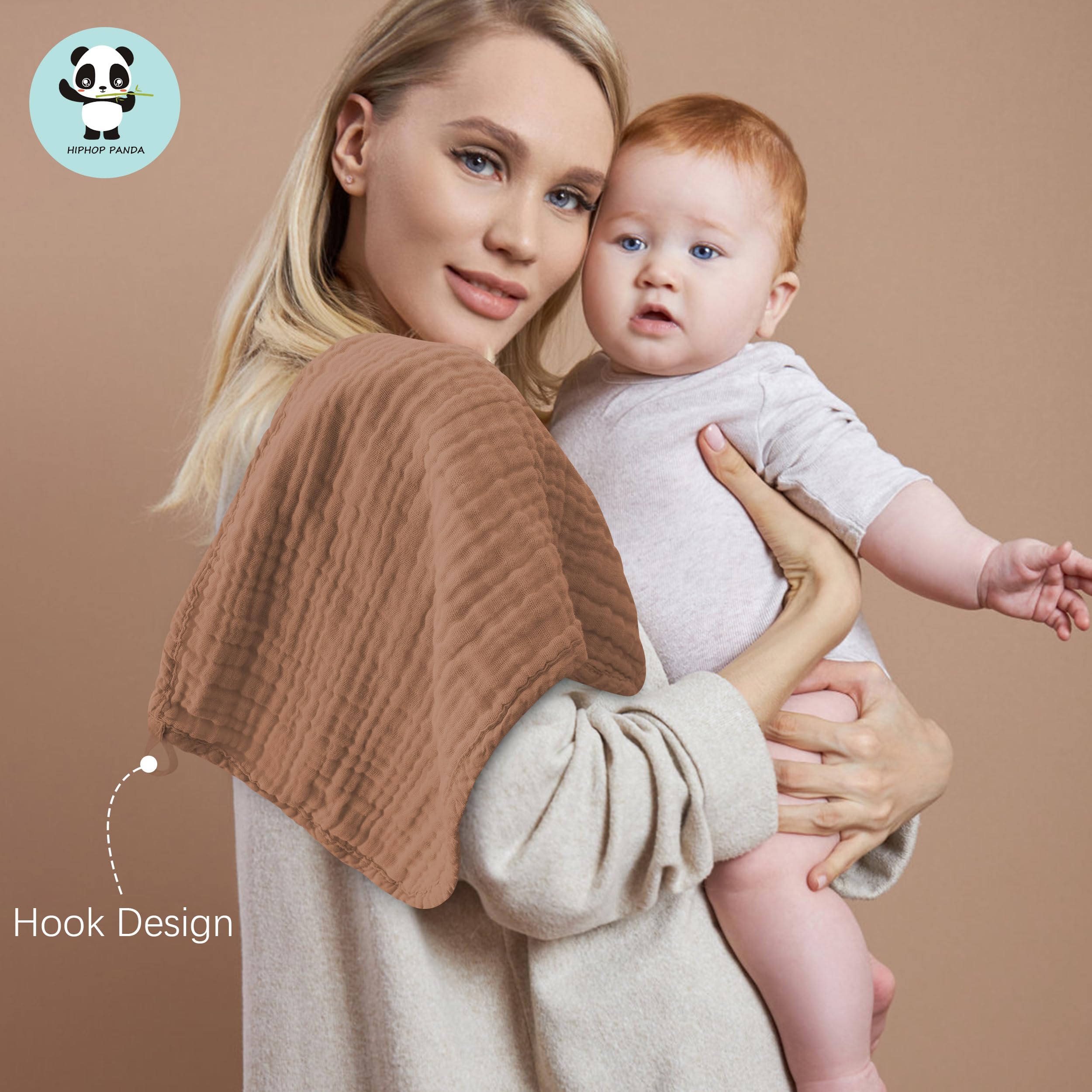 HIPHOP PANDA muslin softness close-up; soft and breathable for baby skin