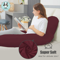 HIPHOP PANDA U Shaped pillow close up shows resilient polyester filling and lasting shape