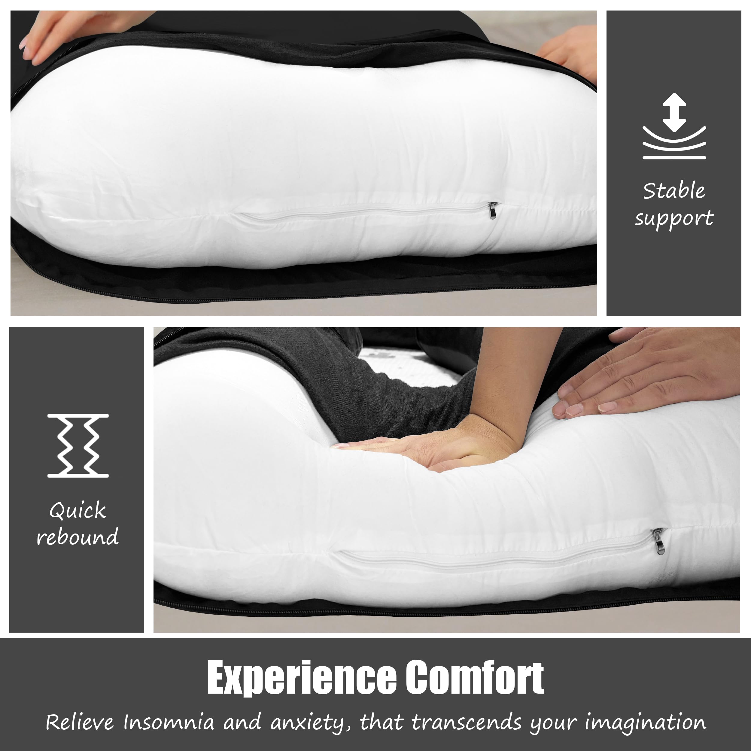 HIPHOP PANDA washable-cover pillow keeps fabric fresh and easy to launder.