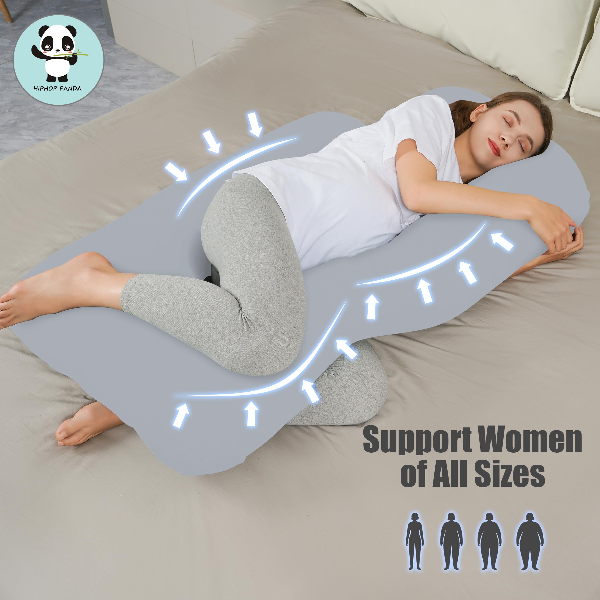 HIPHOP PANDA pillow supports back and side sleeping positions
