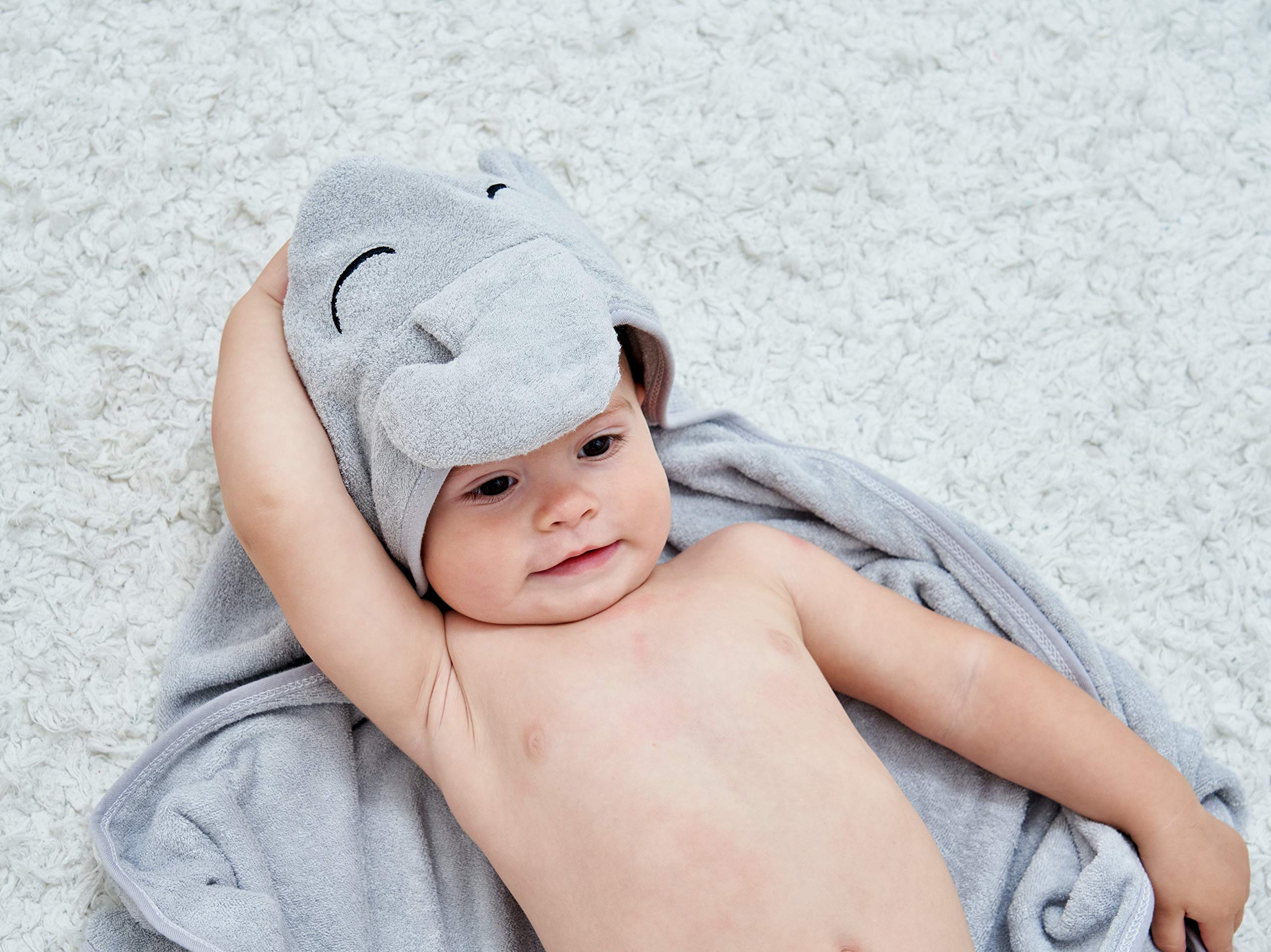 HIPHOP PANDA two-layer bath towel with extra thickness and absorbency