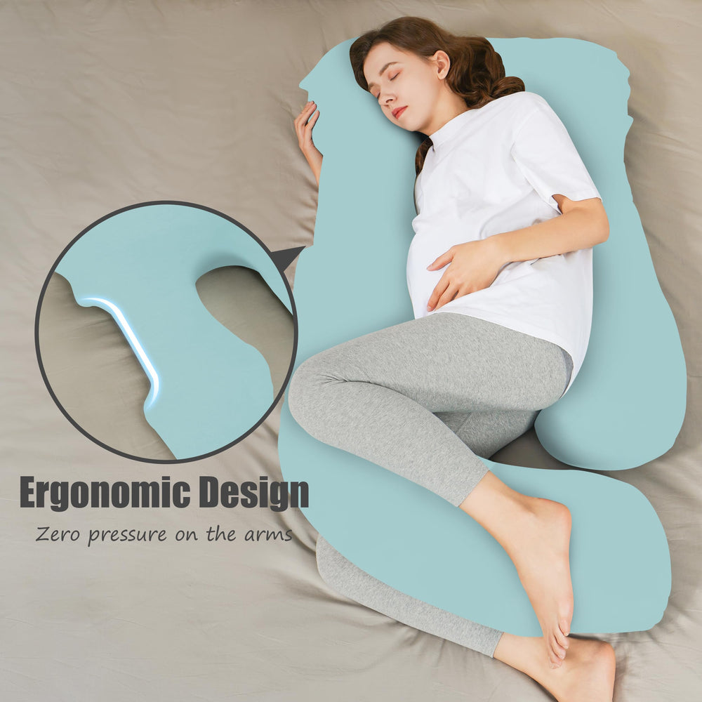 HIPHOP PANDA full-body support pillow aids side sleepers for better rest.