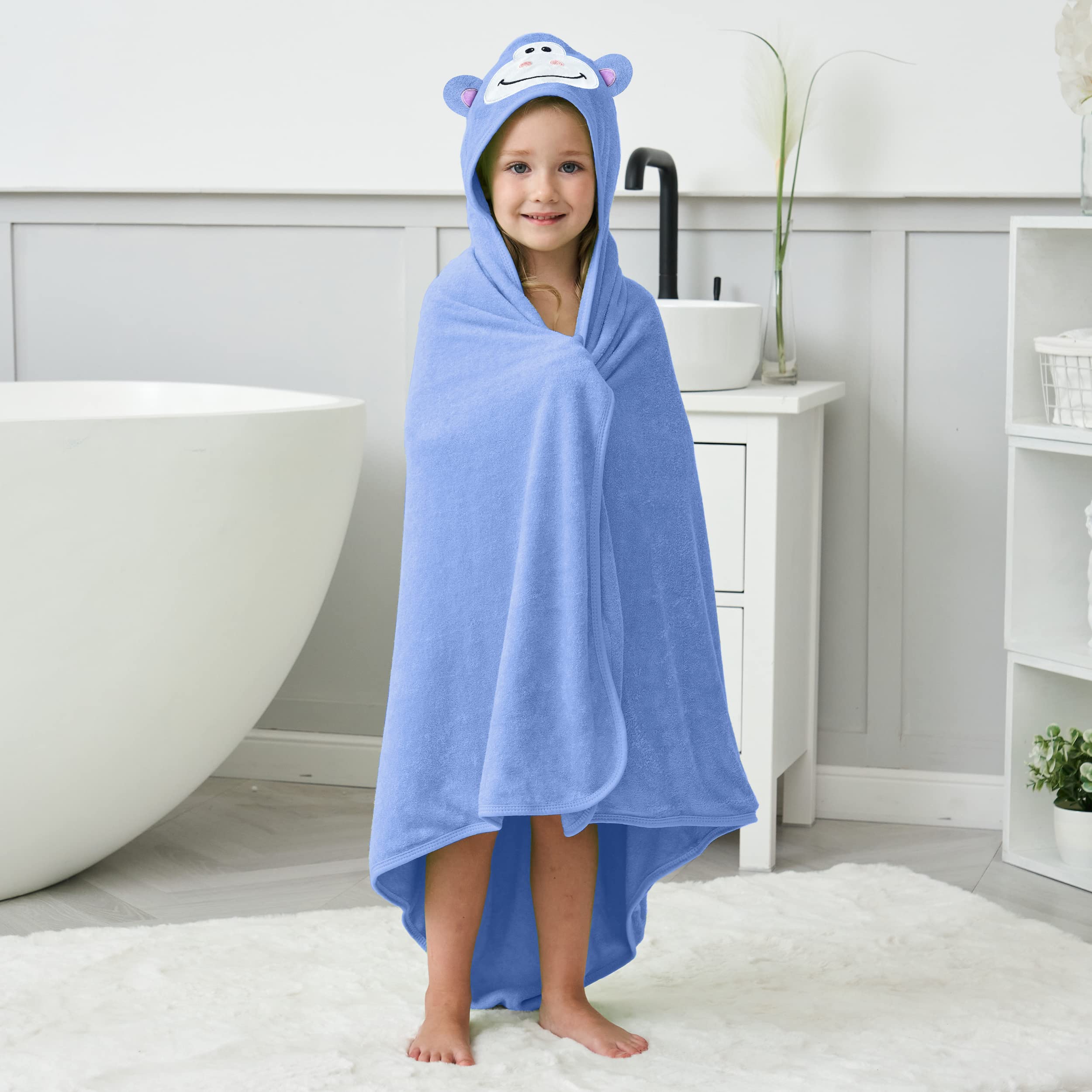 HIPHOP PANDA towel shown as blanket or swaddle for on-the-go use