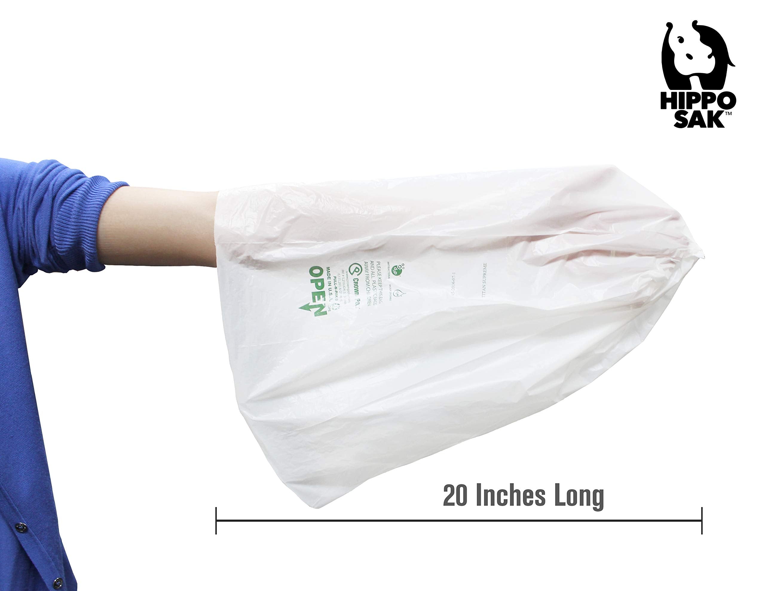Hippo Sak star-sealed bottom bags keep mess contained.