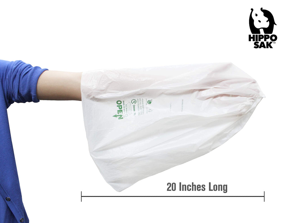 Hippo Sak star-sealed bottom bags keep mess contained.