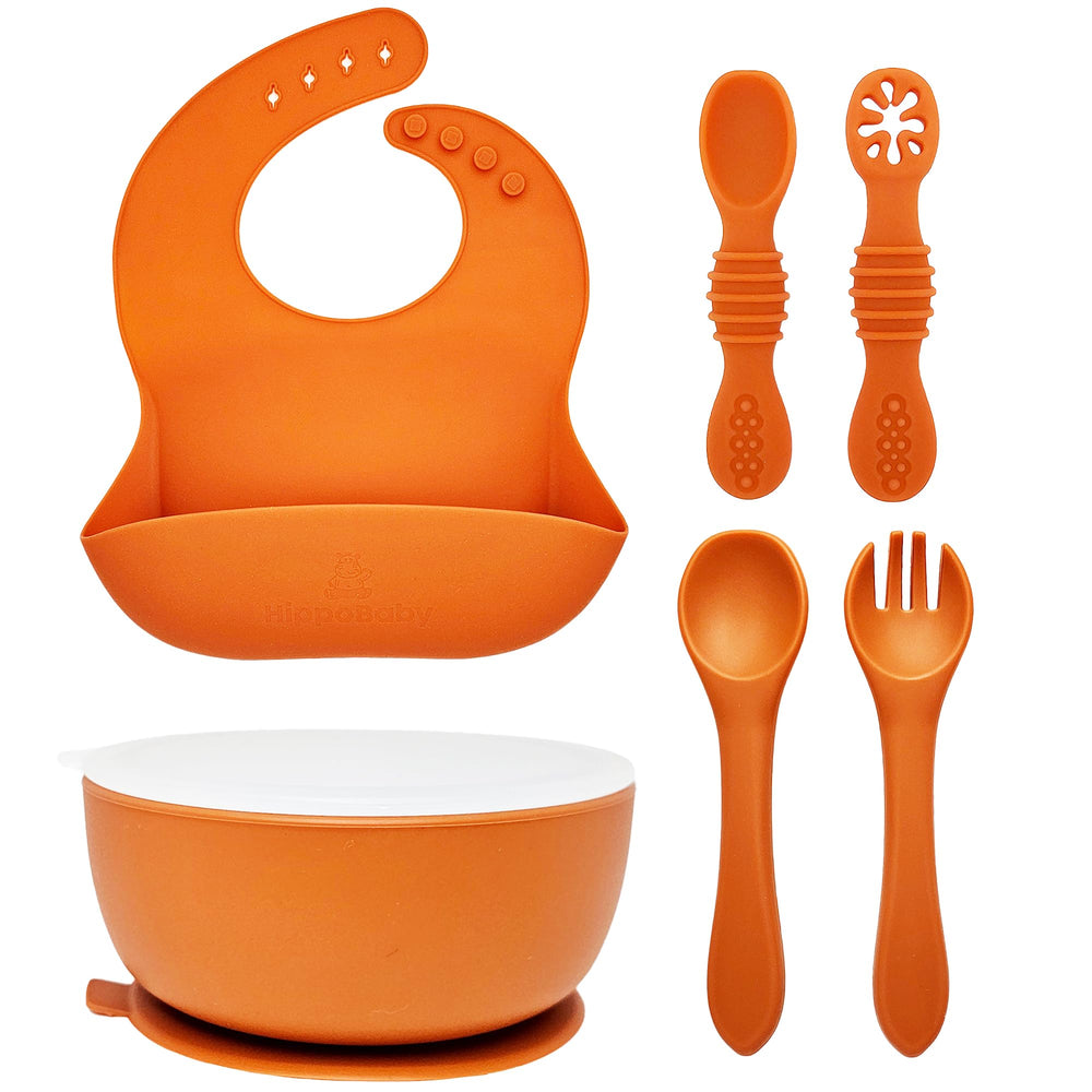 HippoBaby suction bowl 12oz attaches firmly for tidy mealtimes.