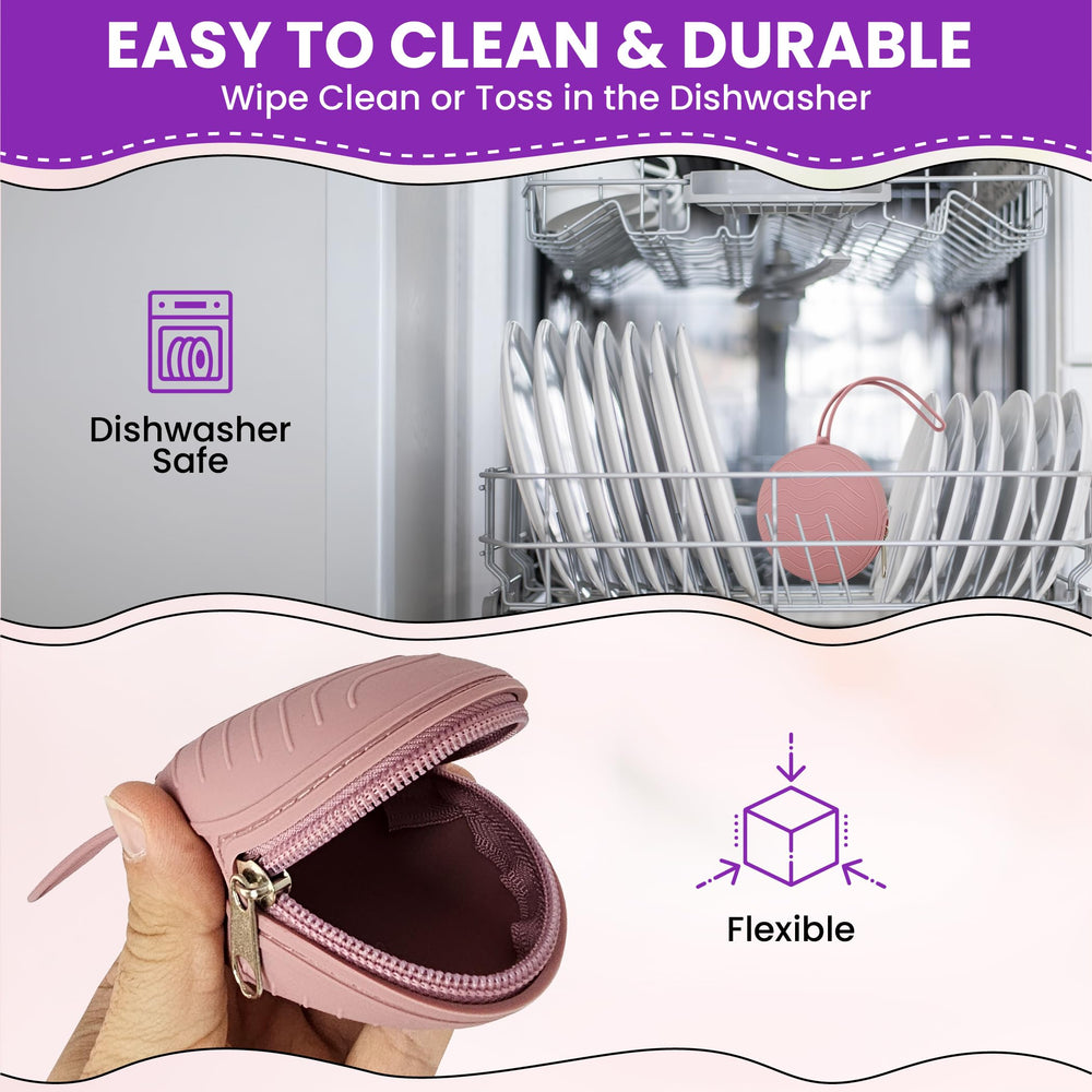 HippoBaby dishwasher-safe silicone surface for easy cleaning after messes