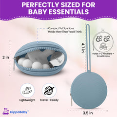 HippoBaby two-tone pastel set keeps clean and used items separate