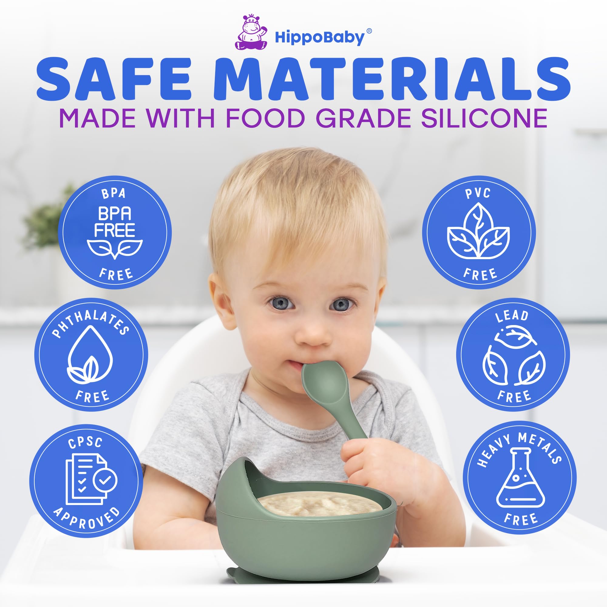HippoBaby sippy cup with straw and lid supports easy transitions and spill prevention.