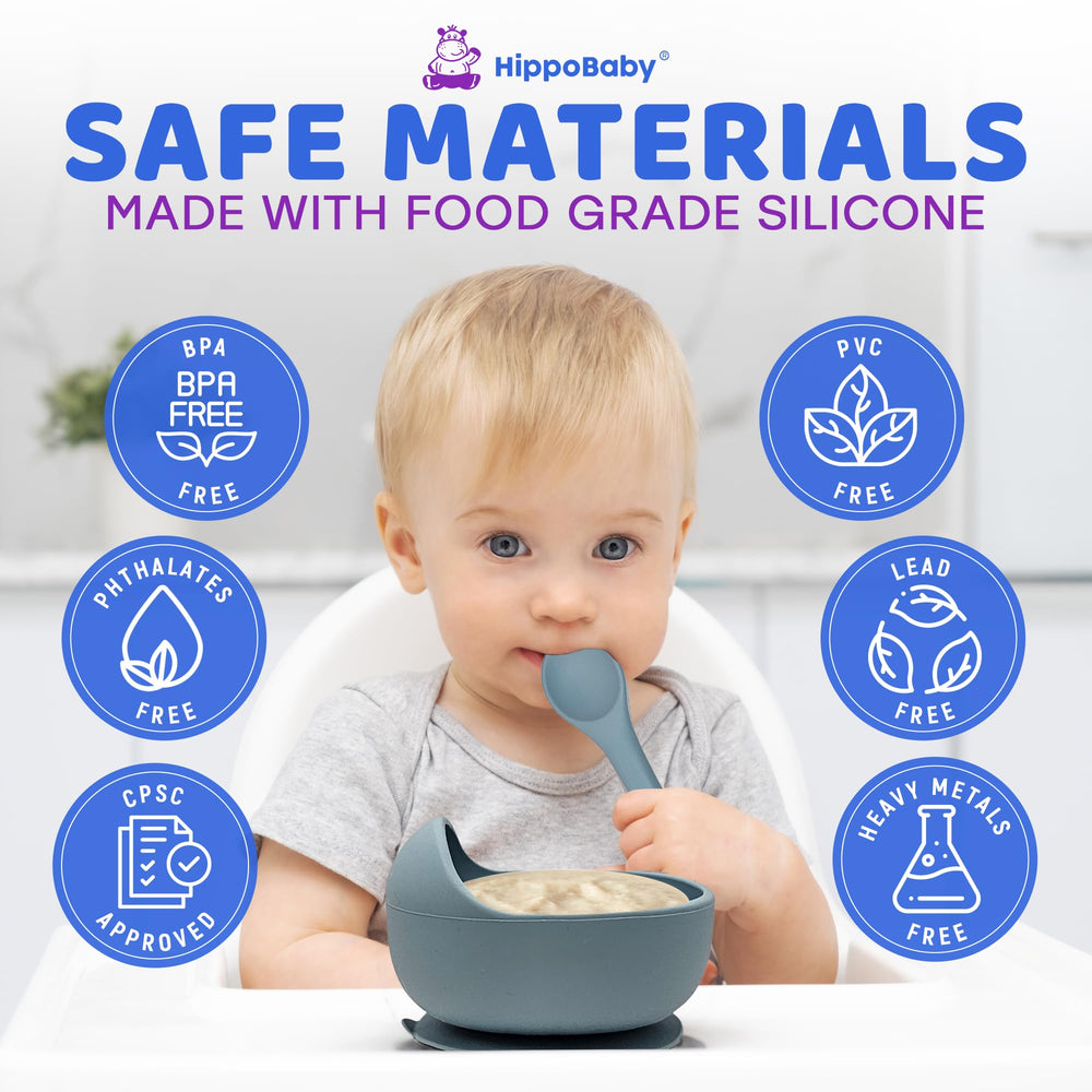 HippoBaby snack cup lid keeps snacks fresh and tidy.