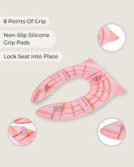 Hippypotamus eight-point grip keeps the seat steady on any surface.