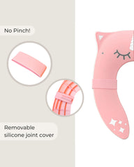 Hippypotamus silicone joint covers prevent pinching during folding.