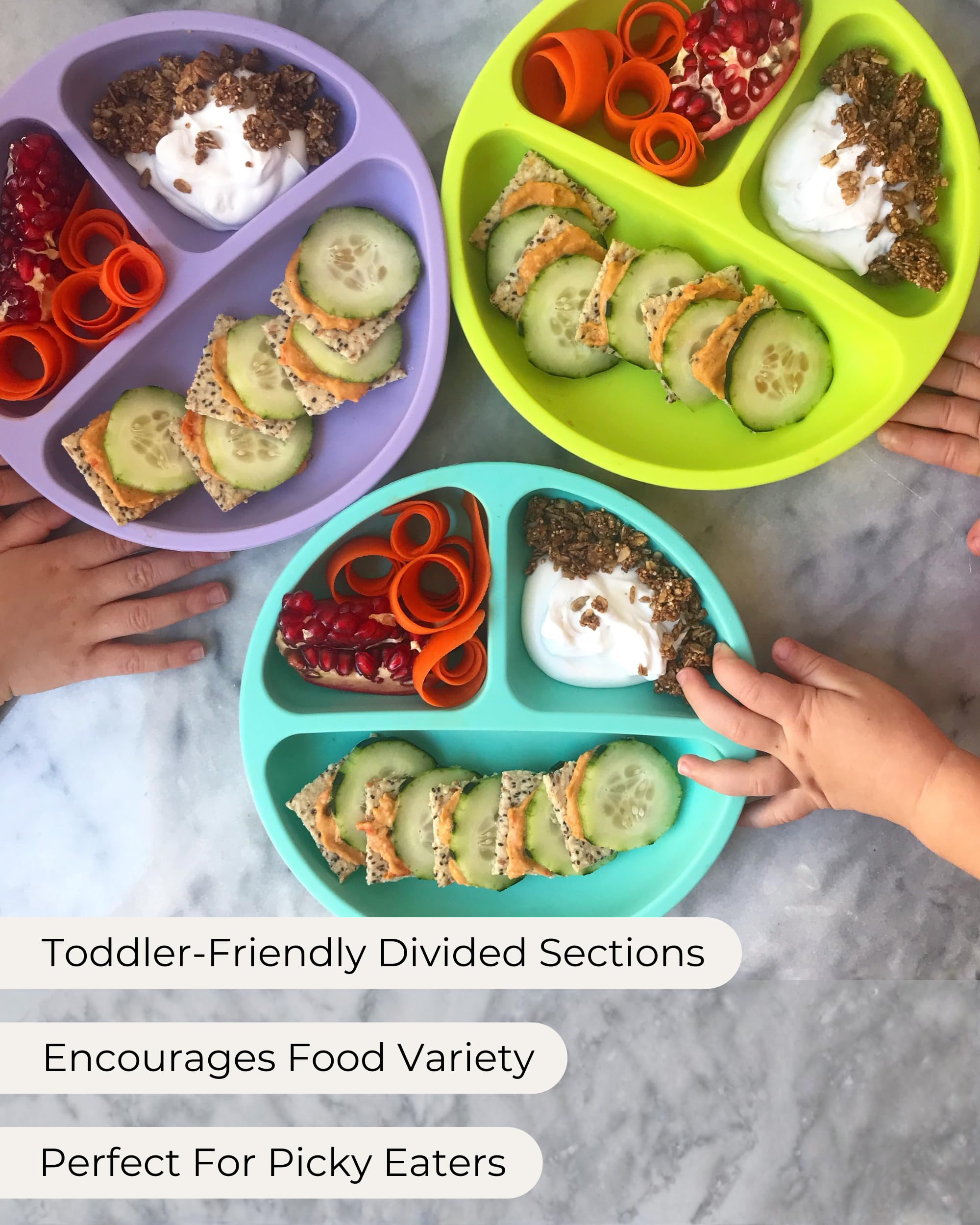 Hippypotamus suction-plate supports self-feeding with less spill risk on the go
