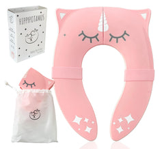 Hippypotamus travel potty seat folding for compact on-the-go use.