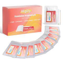Hiqlity vaginal pH test strip with sterile swab for at-home monitoring