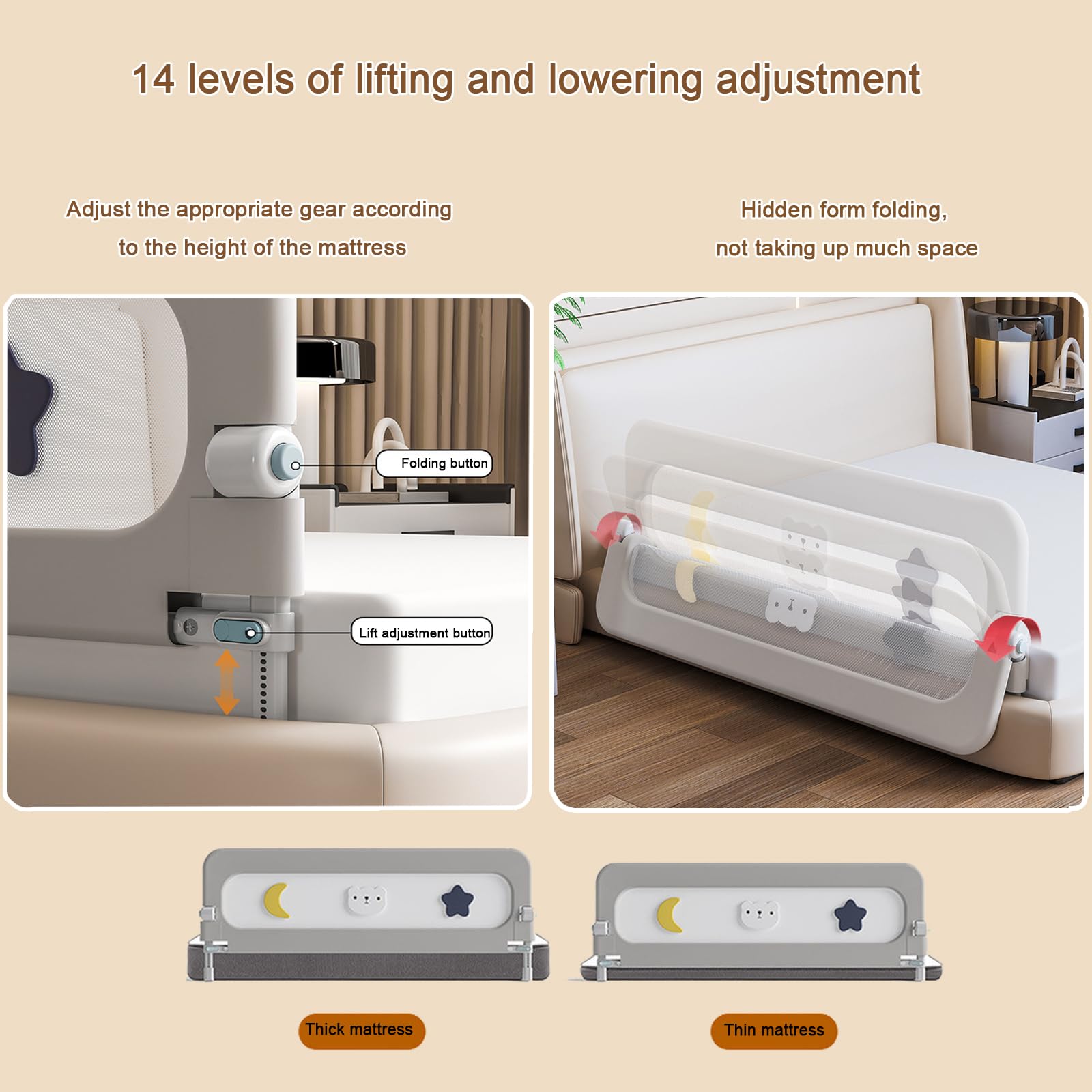 HIQNWTO easy installation requires no drilling or tools.