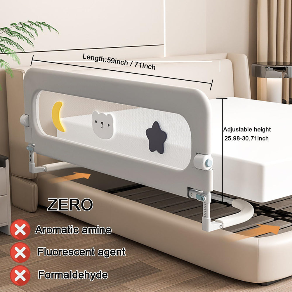 HIQNWTO universal fit spans Twin to King beds smoothly.