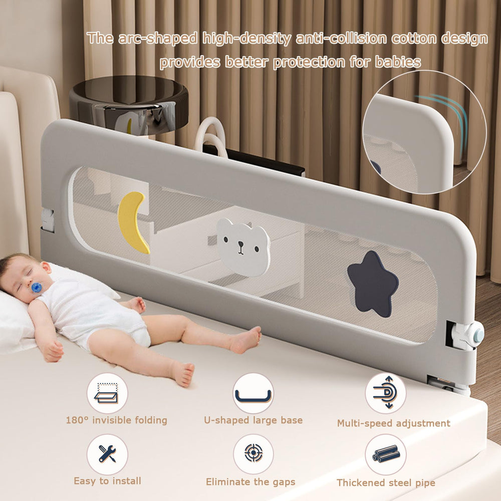 HIQNWTO downward folding saves space beside the bed.