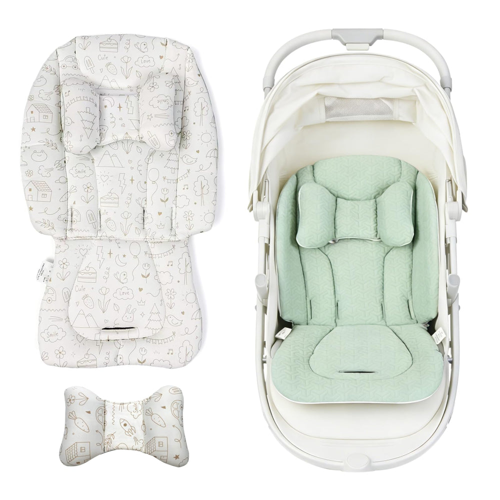 HitTopss head and body support insert cradles newborns securely during car rides