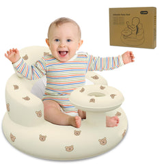HitTopss inflatable baby seat with built-in pump for quick setup