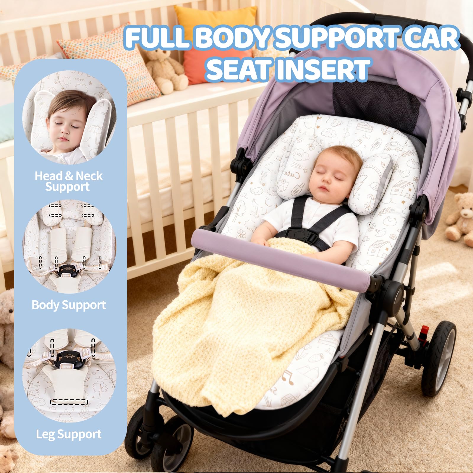 HitTopss machine-washable infant insert for easy cleaning