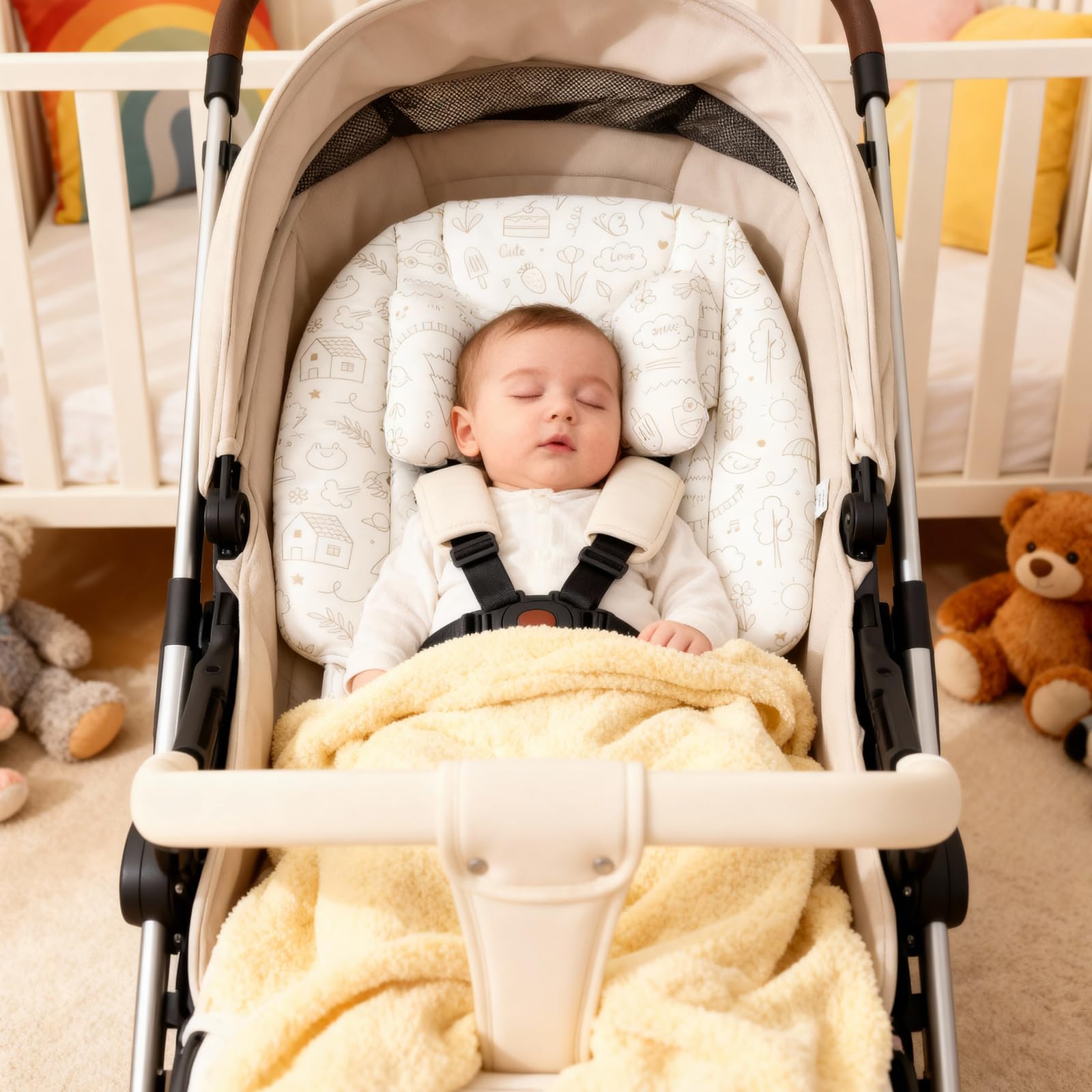 HitTopss compatible with strollers, swings, and carriers for versatile use