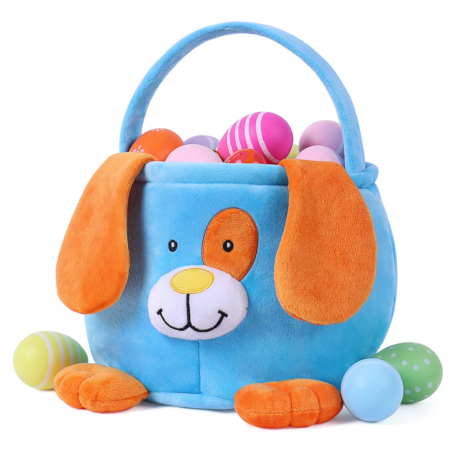 HitToys Easter Bunny Basket multiuse storage bag for toys and gifts