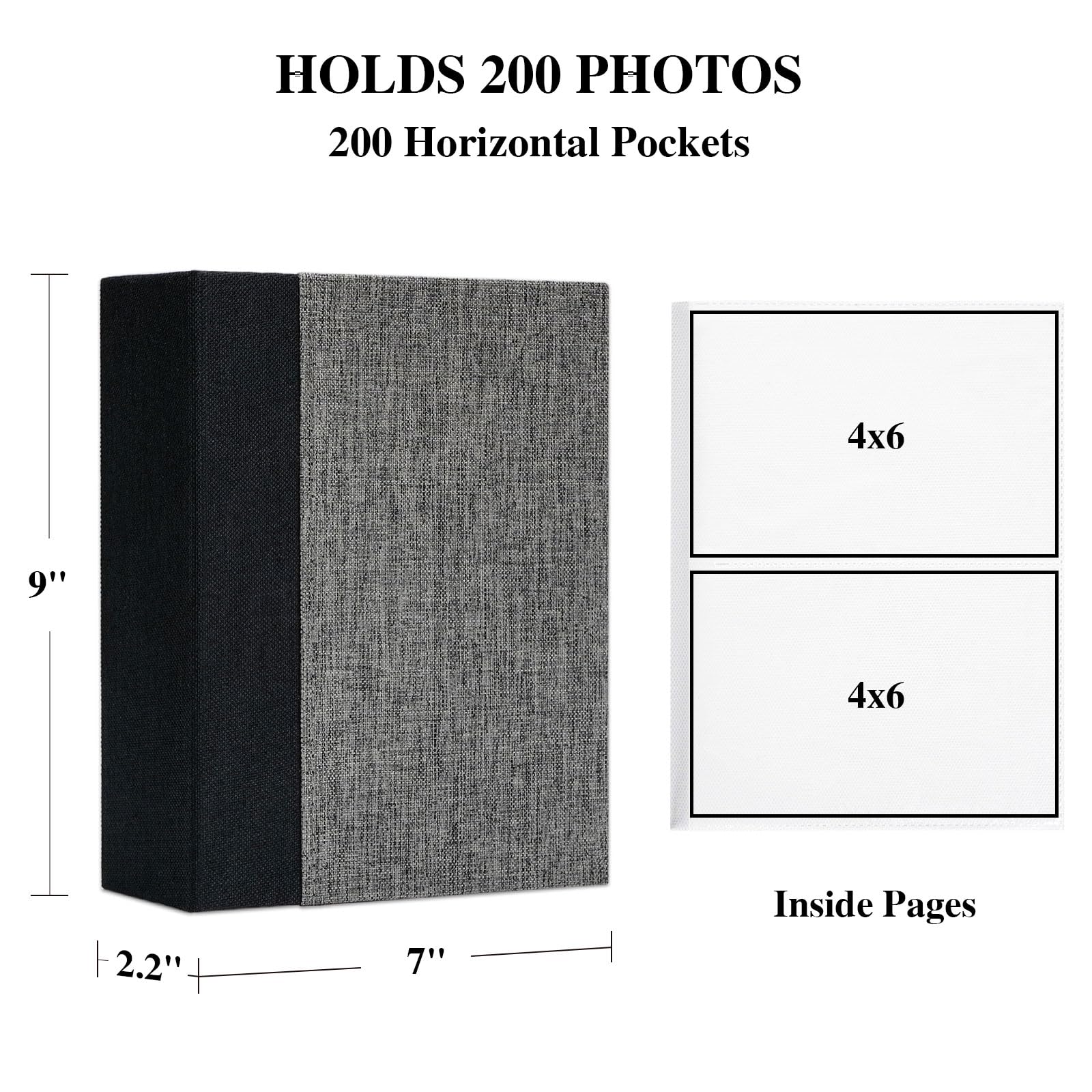 Hiwhy hardcover album with stitched inner pages offers durable memory storage.