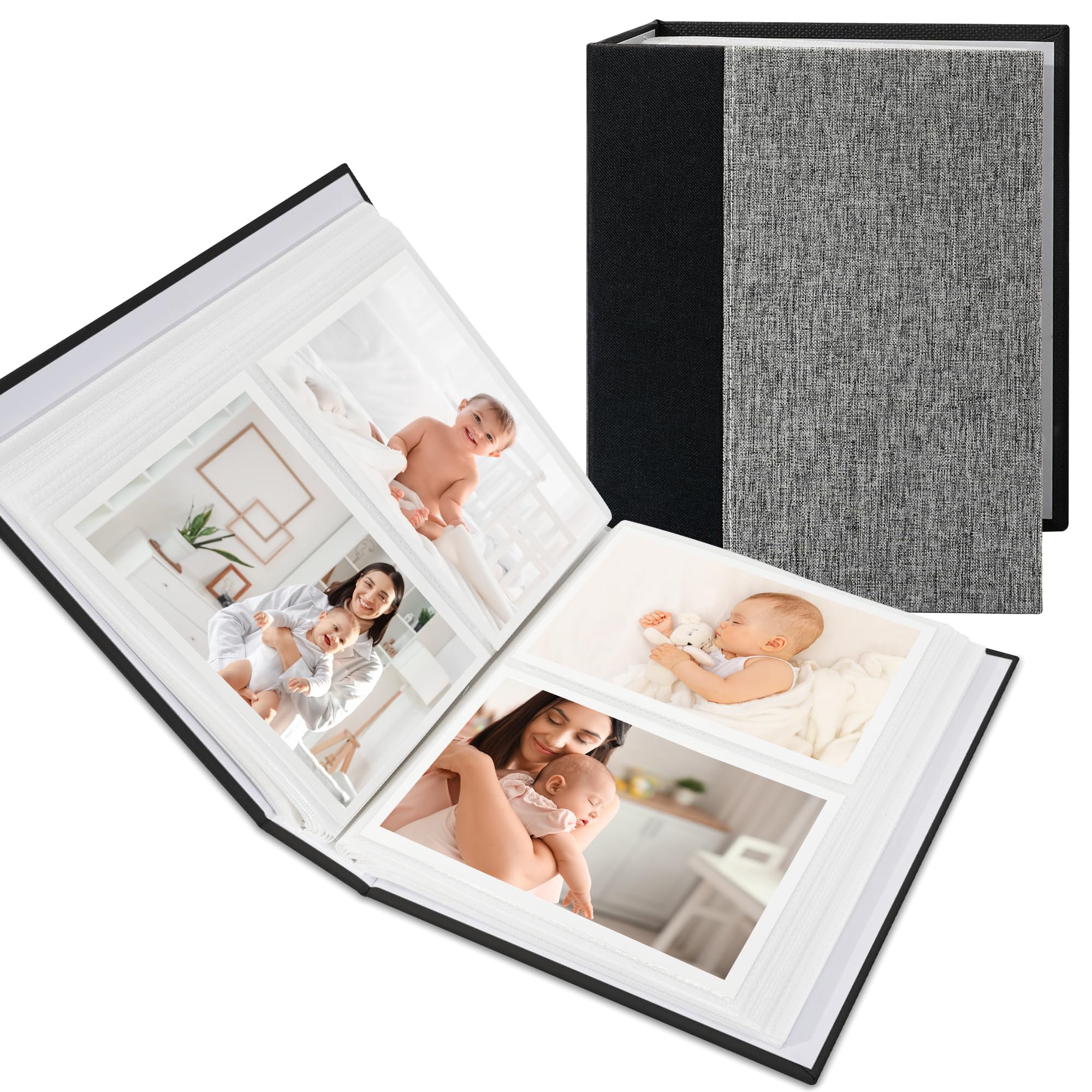 Hiwhy linen 4x6 album cover with stylish contrast stitching for everyday memories.