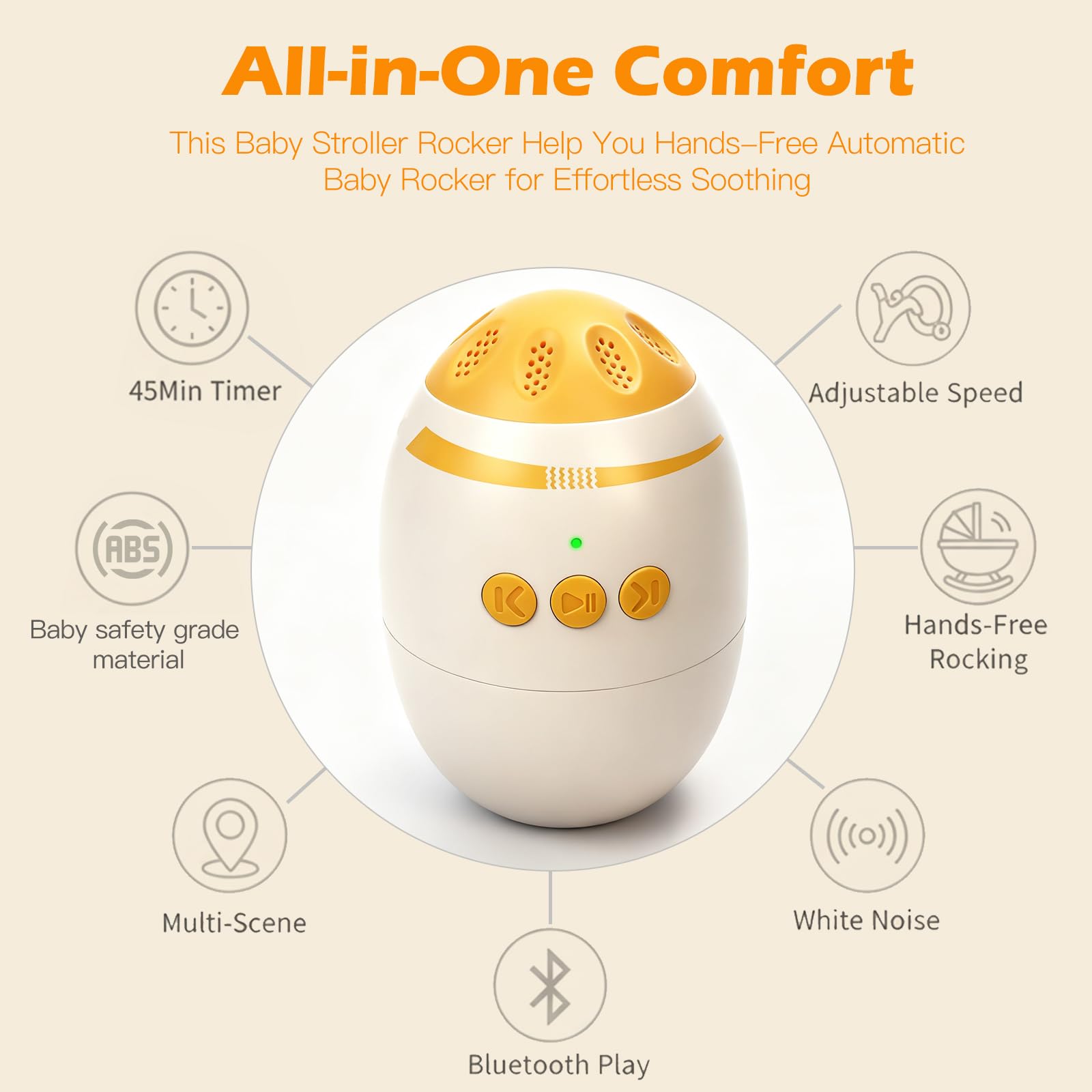 Hiwtonk auto-off timer helps conserve battery while soothing