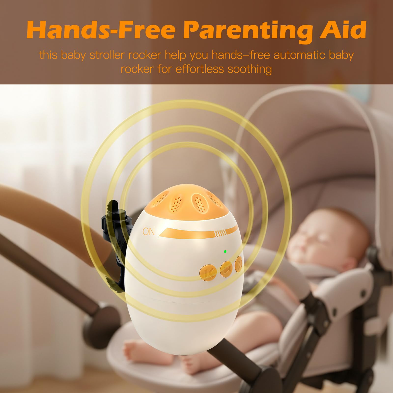 Hiwtonk universal rotating clip fits strollers, bassinets, and cribs