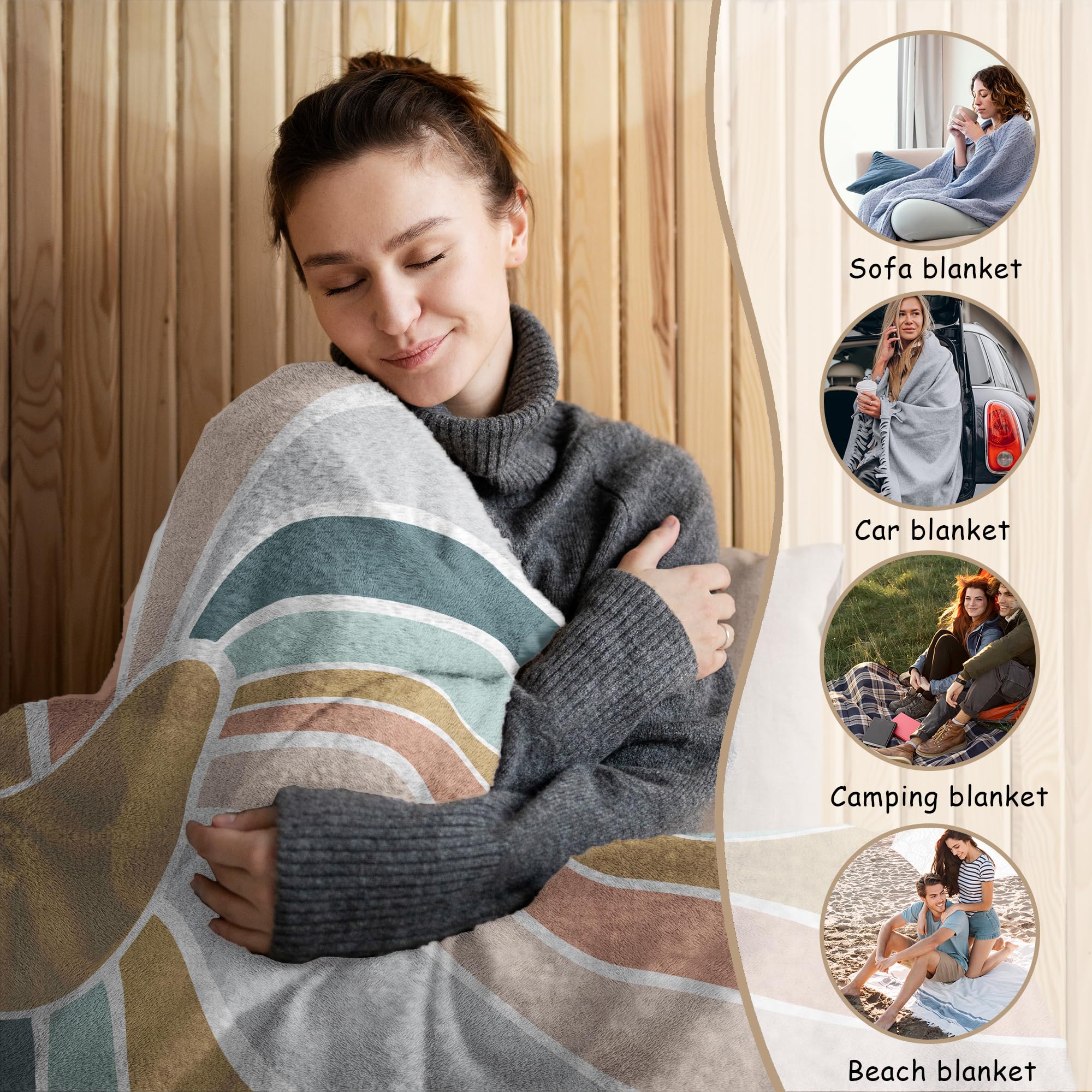 HIWX Boho Sun Blanket on toddler bed offers gentle warmth
