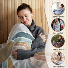 HIWX Boho Sun Blanket on toddler bed offers gentle warmth